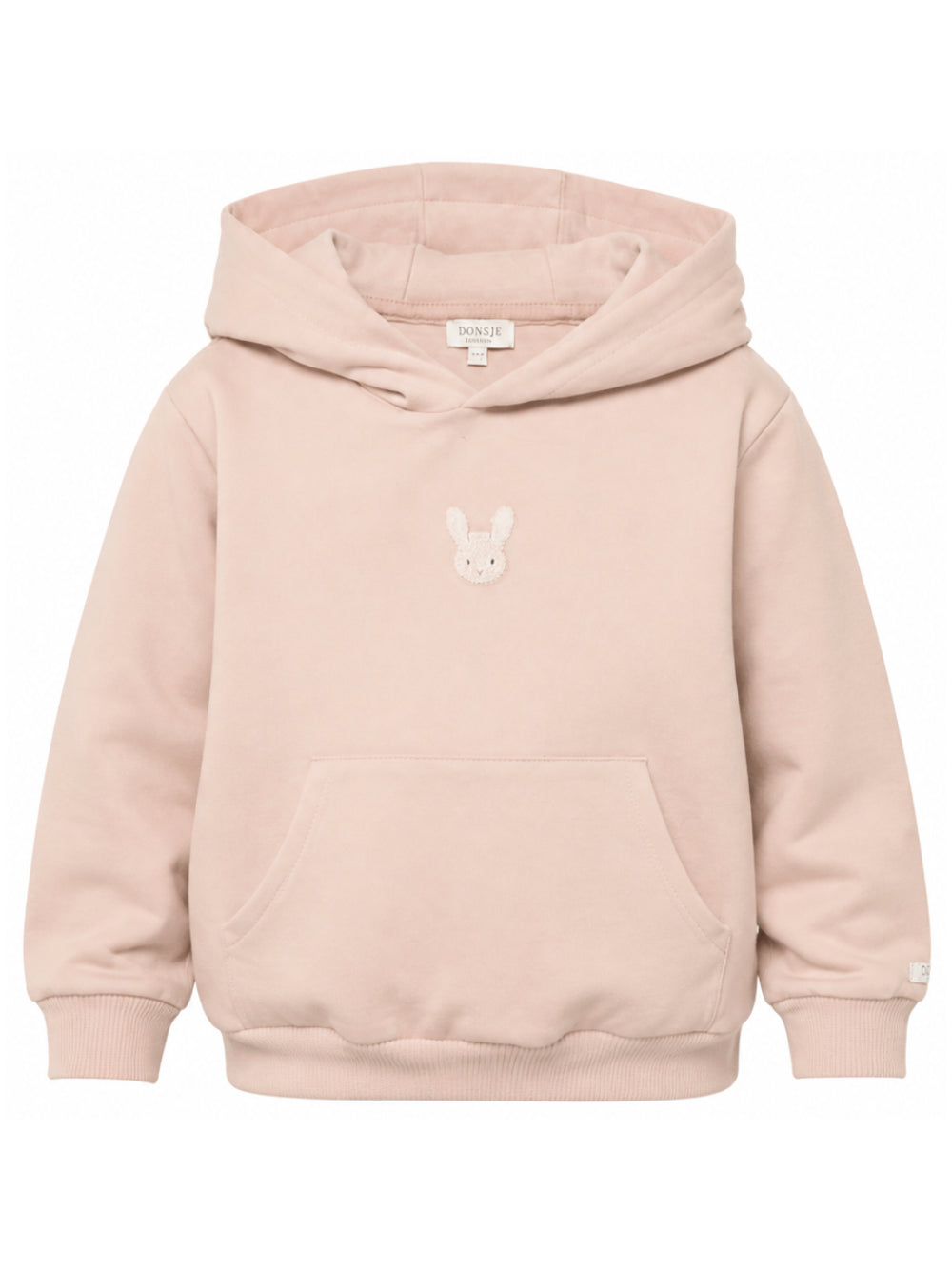 Felpa per bambina Donsje rosa con ricamo coniglietto 4124901 00018 DONSJE KIDS