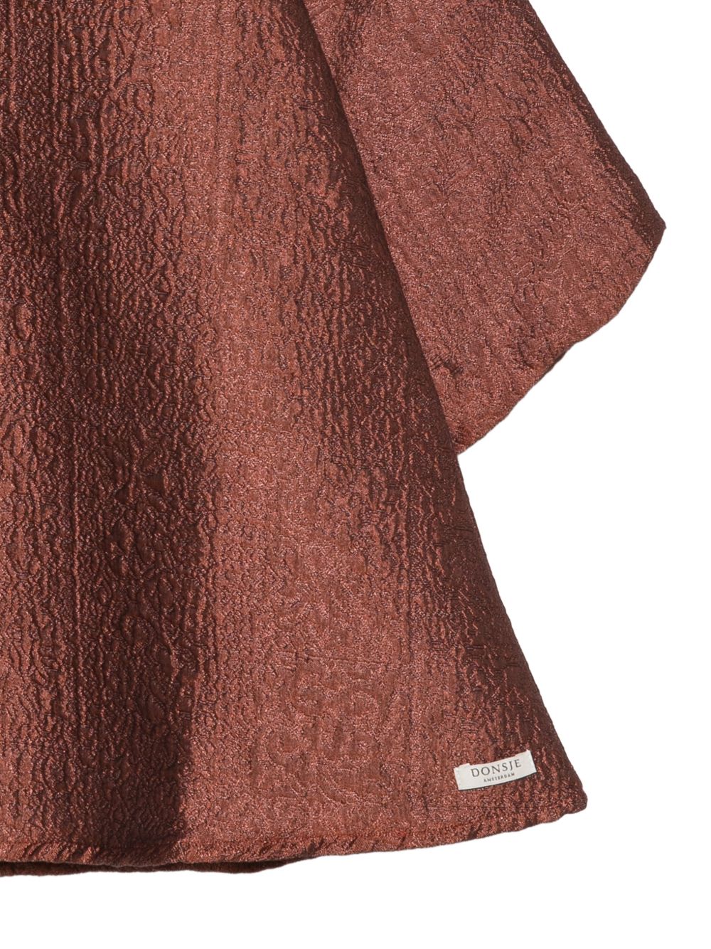 Abito per bambina Donsje Kids marrone con volant effetto metallico 4126400 00094 DONSJE KIDS