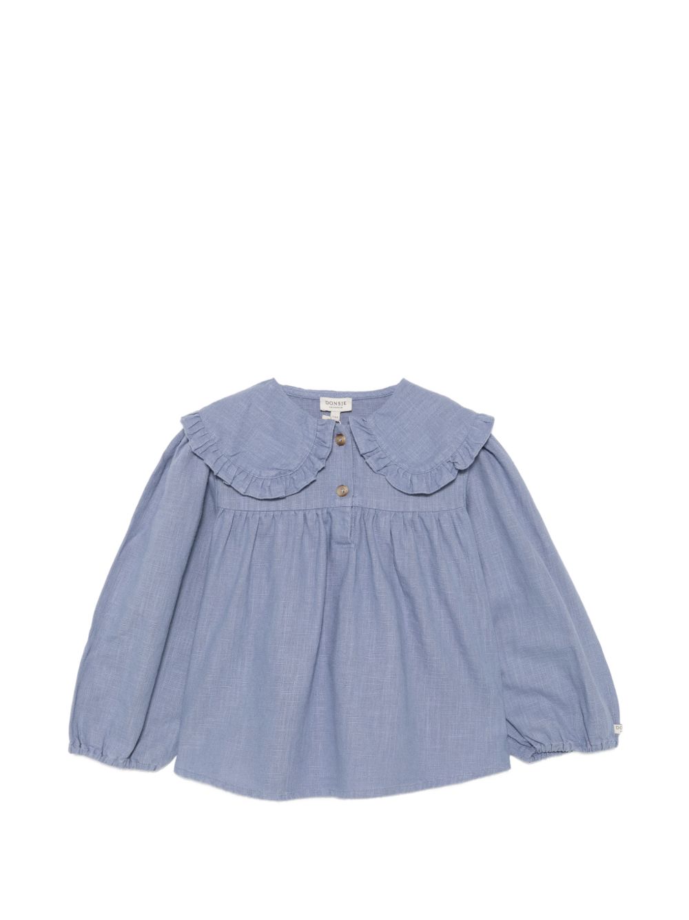 Blusa per bambina Donsje Kids blu con ruches 4129200 00185 DONSJE KIDS