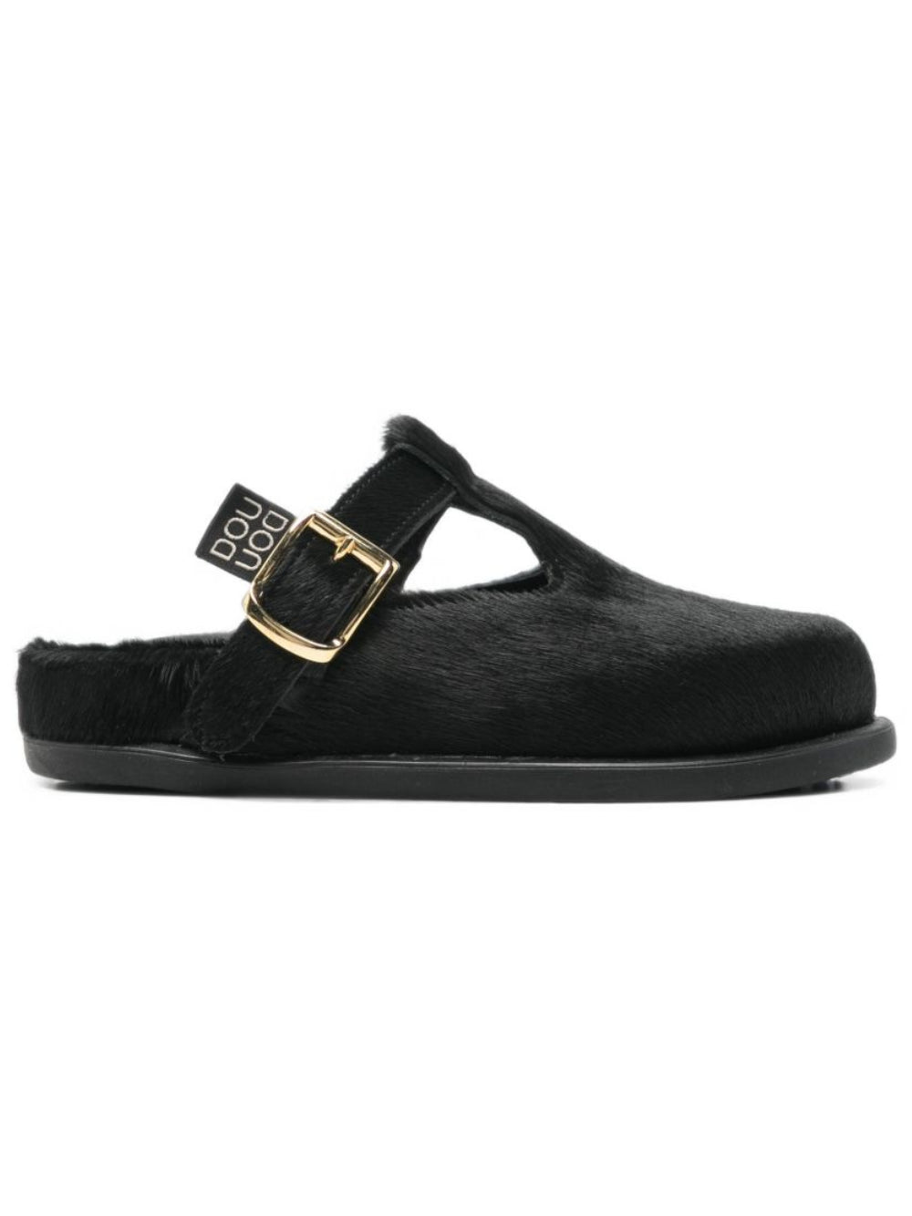 Ciabatte per bambina Douuod Kids nere in cavallino BIRKY540C NERO DOUUOD KIDS