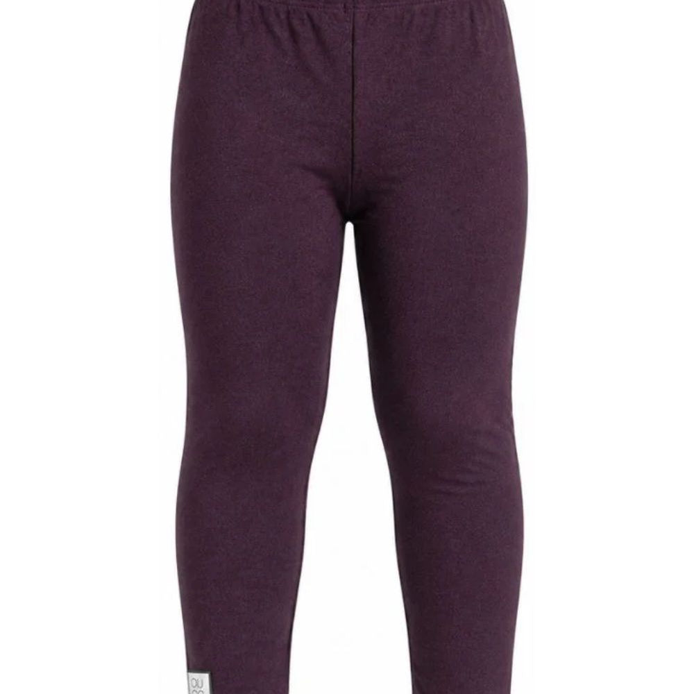 Leggins per bambina Douuod Kids viola con logo applicato sul lato DY6A20 J0331 558 DOUUOD KIDS