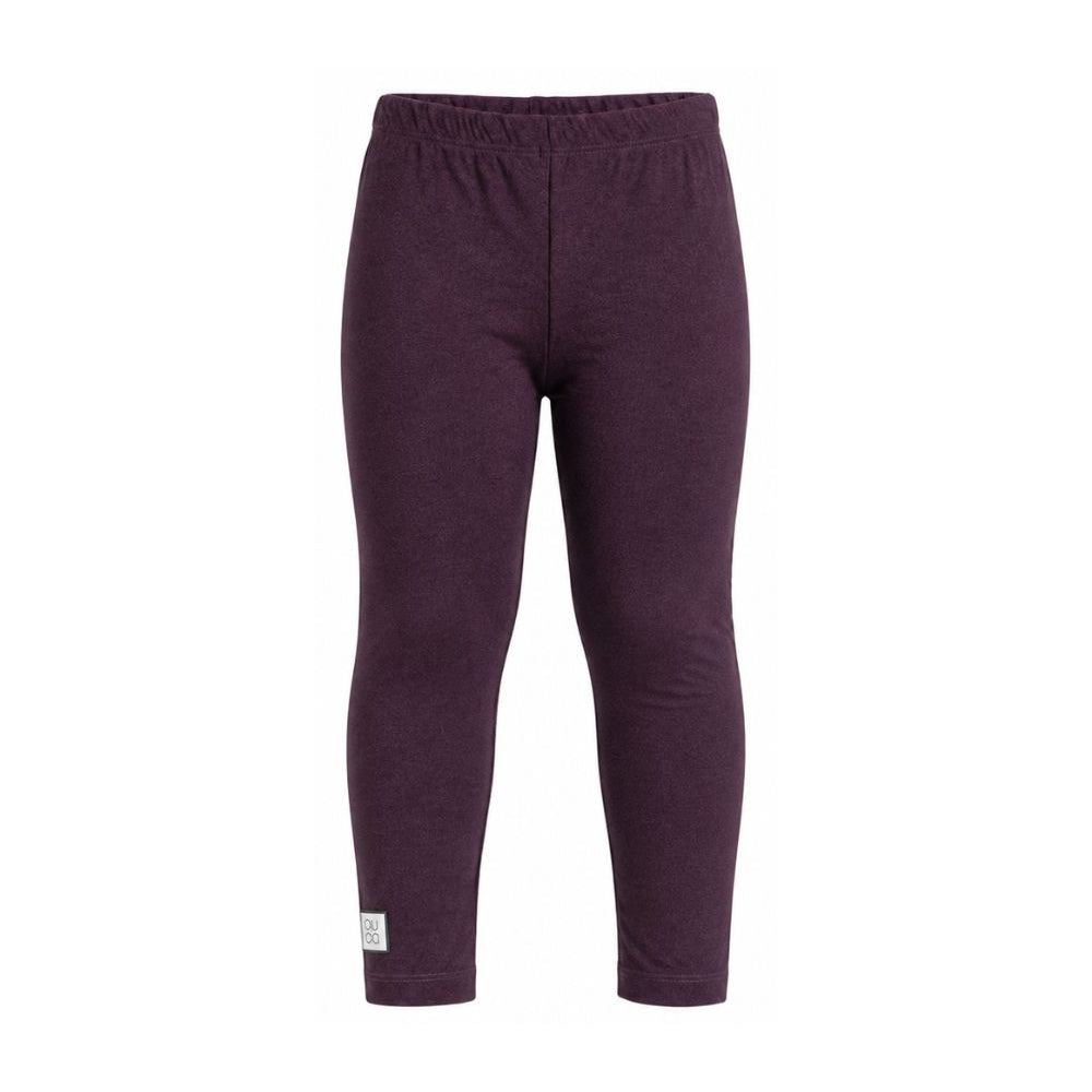 Leggins per bambina Douuod Kids viola con logo applicato sul lato DY6A20 J0331 558 DOUUOD KIDS