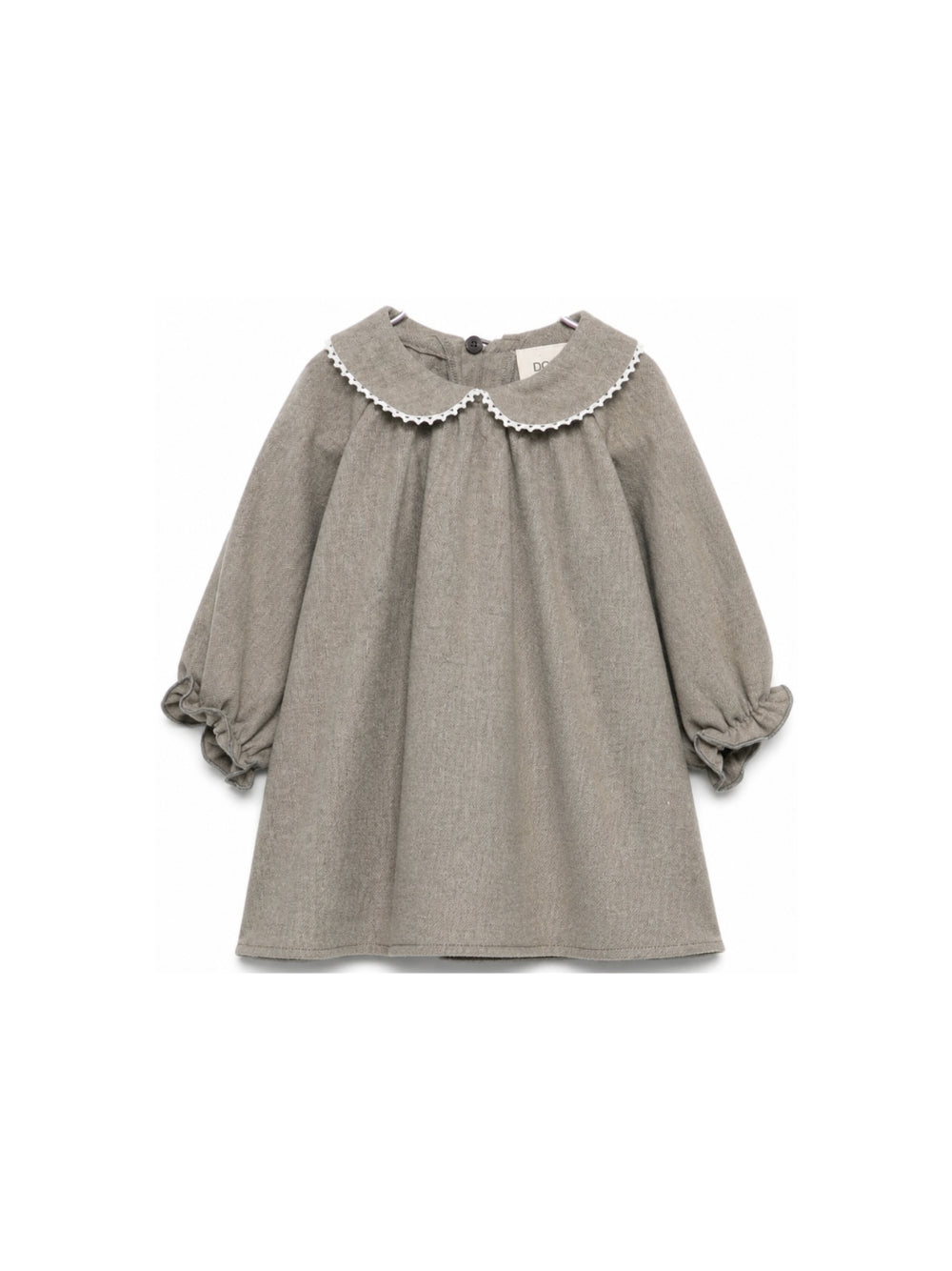 Abito per neonata Douuod Kids grigio con colletto alla Peter Pan DZ1010 I0337 903 DOUUOD KIDS