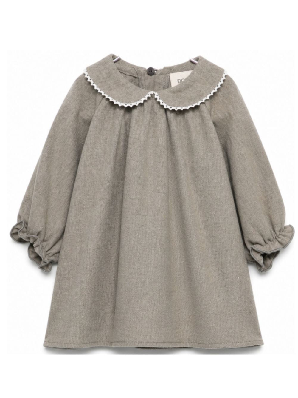 Abito per neonata Douuod Kids grigio con colletto alla Peter Pan DZ1010 I0337 903 DOUUOD KIDS