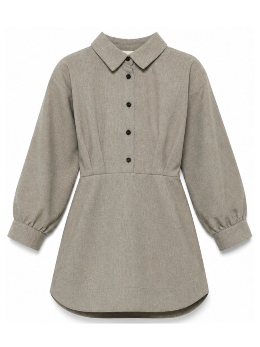 Abito per bambina Douuod Kids grigio con colletto classico DZ1A00 I0337 903 DOUUOD KIDS