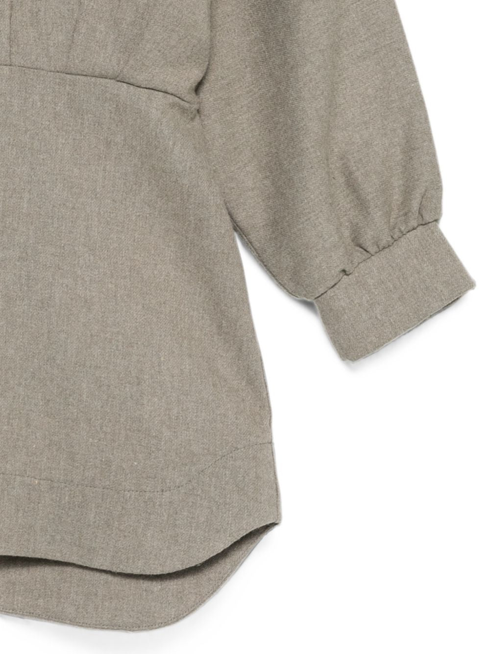Abito per bambina Douuod Kids grigio con colletto classico DZ1A00 I0337 903 DOUUOD KIDS