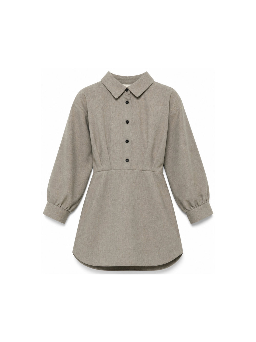 Abito per bambina Douuod Kids grigio con colletto classico DZ1A00 I0337 903 DOUUOD KIDS