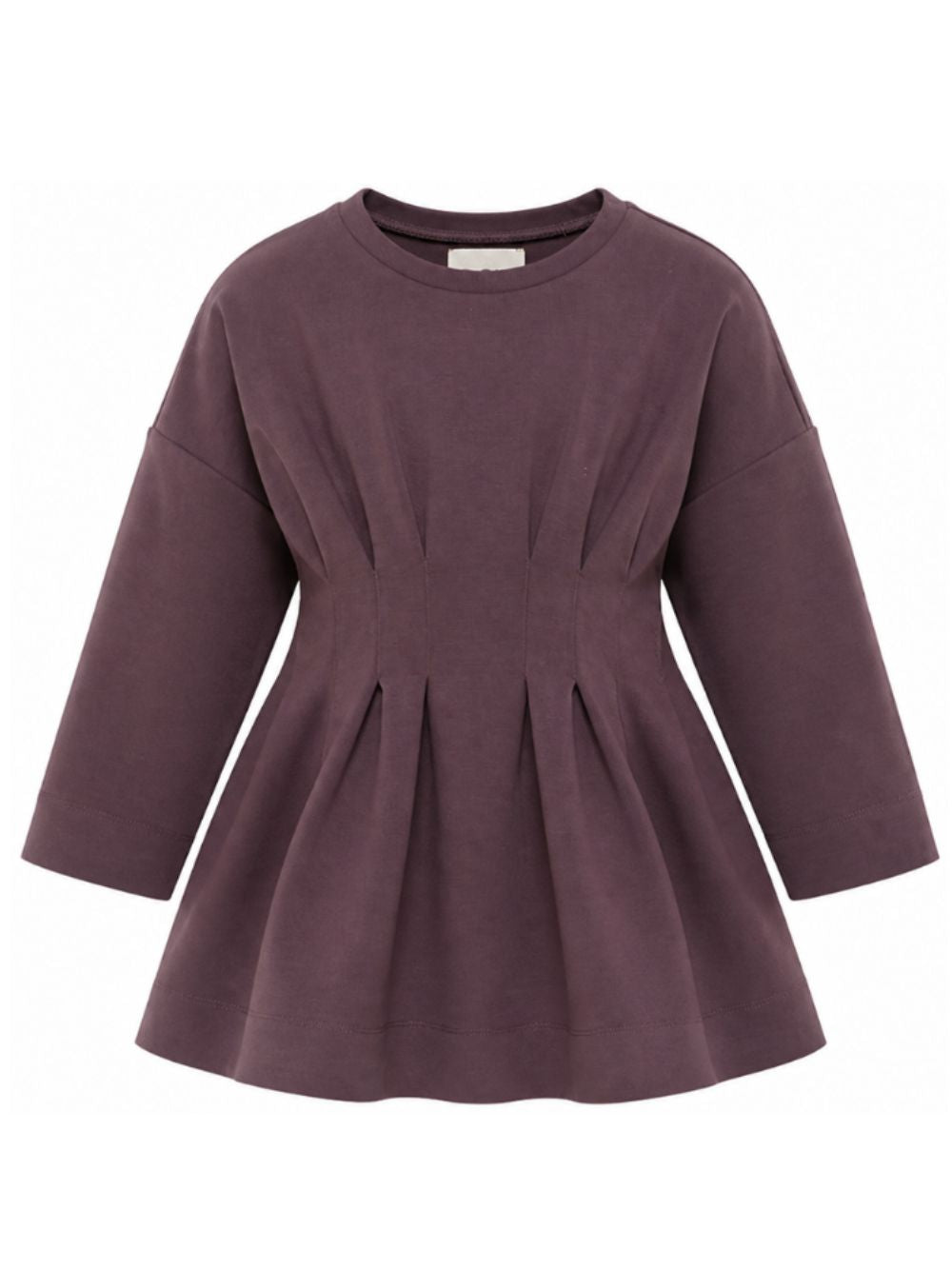 Abito per bambina Douuod Kids viola con dettagli plissettati DZ1A60 Z3728 558 DOUUOD KIDS