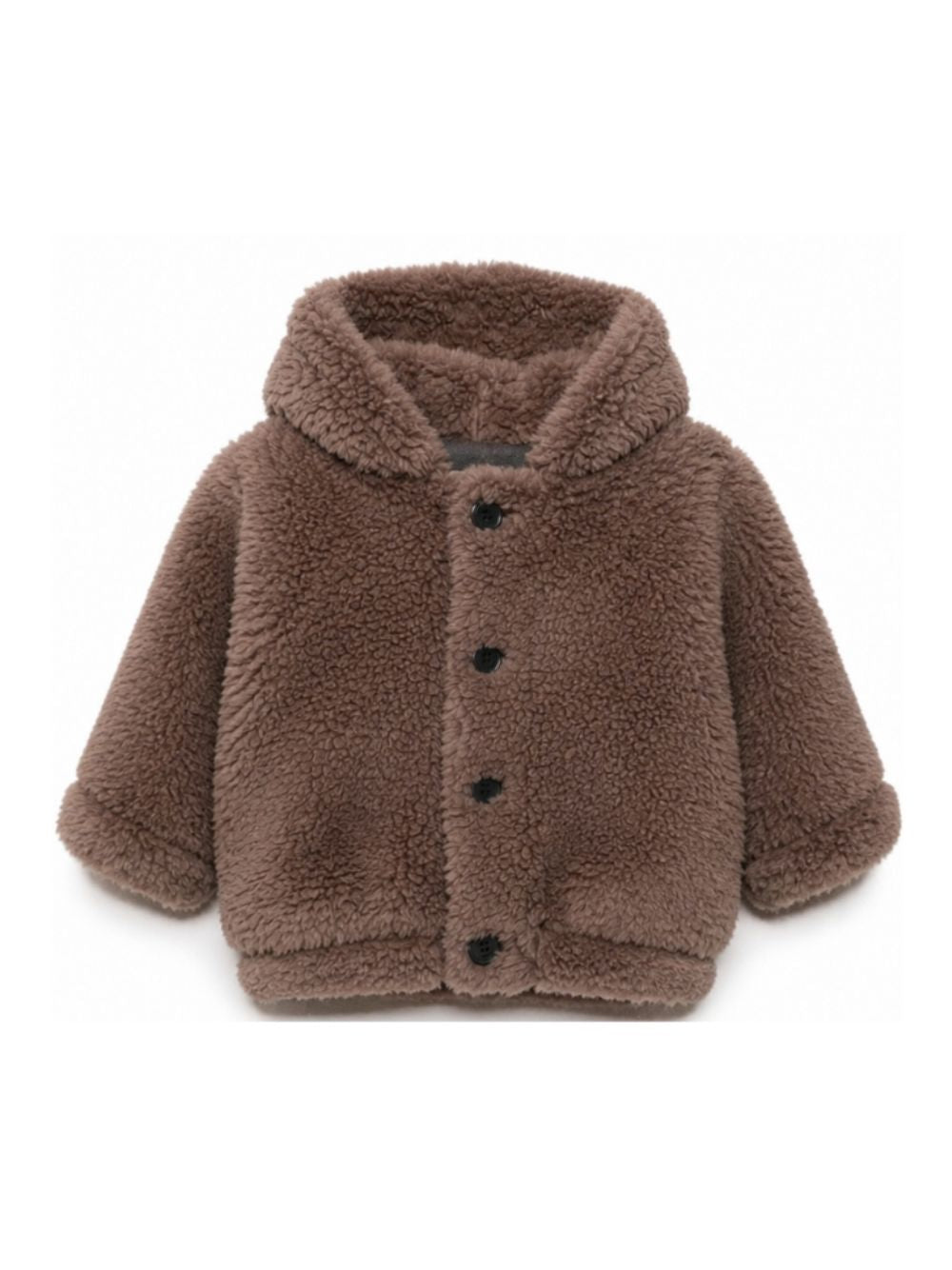 Giubbino per neonati Douuod Kids marrone con texture teddy DZ2510 Z3949 347 DOUUOD KIDS
