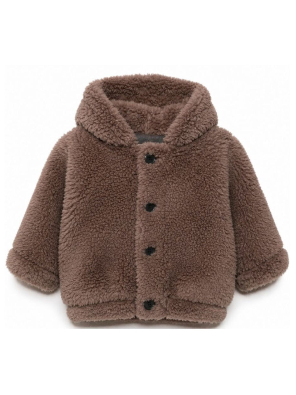 Giubbino per neonati Douuod Kids marrone con texture teddy DZ2510 Z3949 347 DOUUOD KIDS