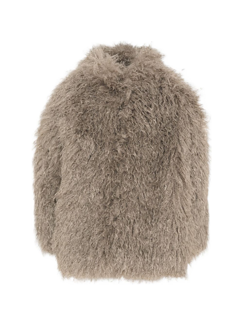 Cappotto in pelliccia per bambina Douuod Kids grigia con collo alto DZ2A10 Z4004 829 DOUUOD KIDS