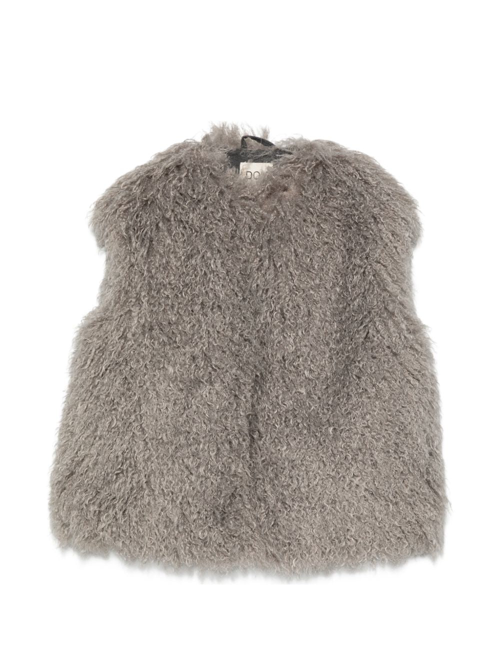 Gilet smanicato per bambina Douuod grigio con pelliccia DZ2A22 Z4004 829 DOUUOD KIDS
