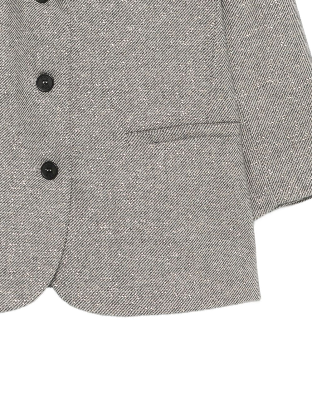 Giacca per bambina Douuod Kids grigia con revers classici DZ2A44 E0246 808OR DOUUOD KIDS