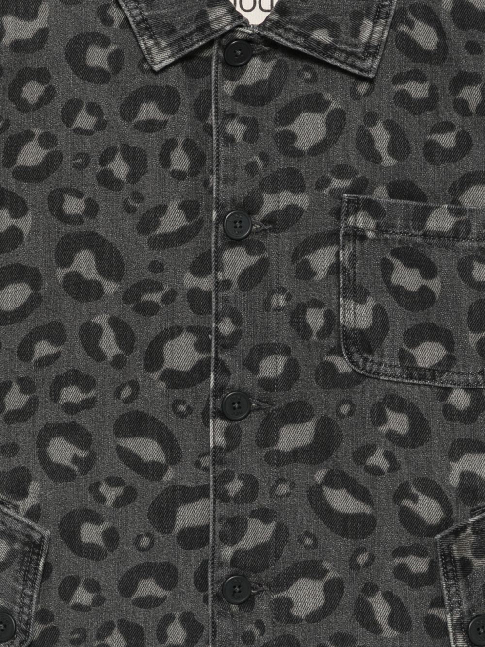 Giacca per bambini Douuod Kids grigio con stampa leopardata DZ2P57 Z4163 924BG DOUUOD KIDS