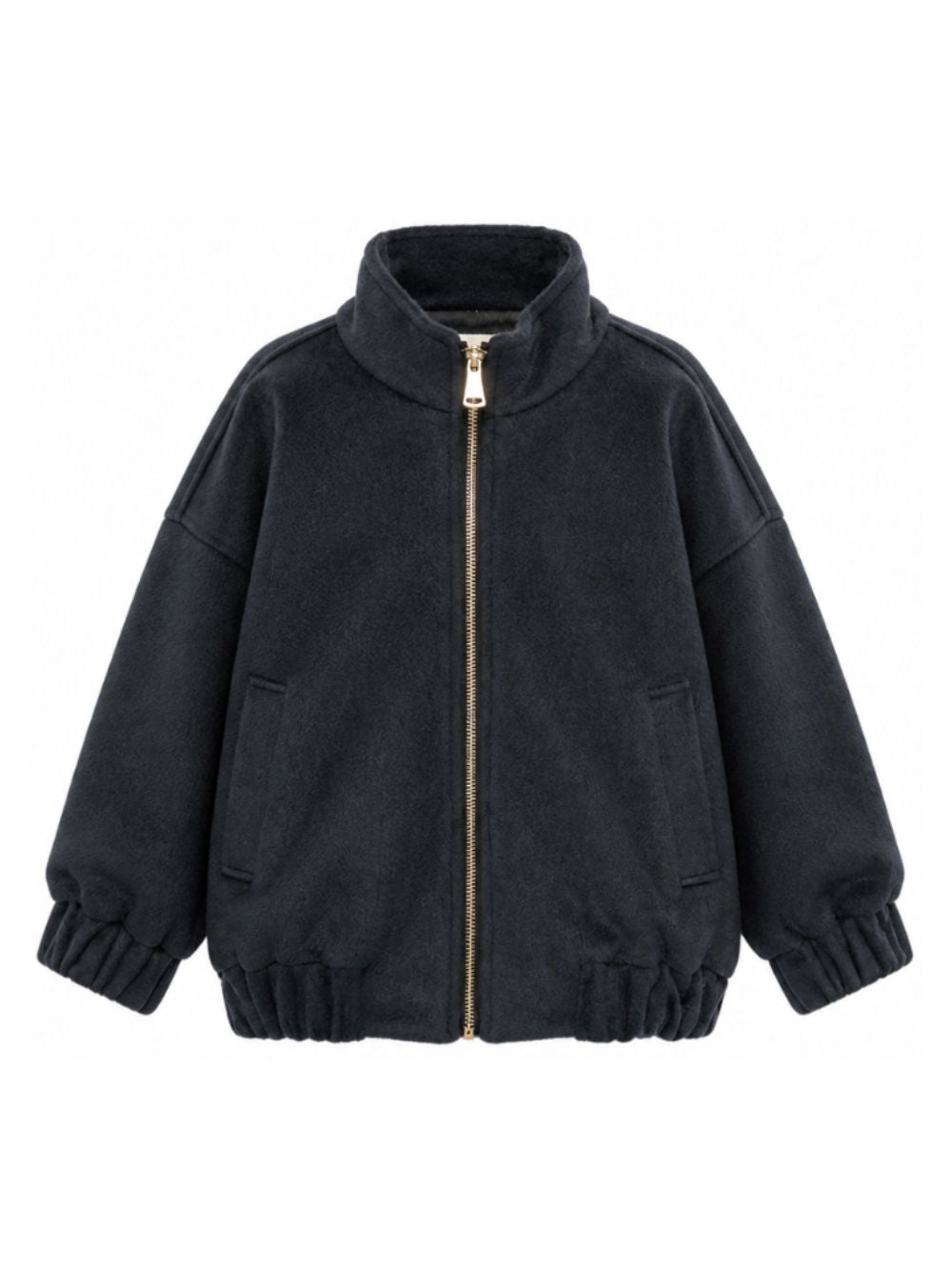 Giubbino per bambina Douuod Kids blu con tessuto in pile DZ2Q17 E0264 651 DOUUOD KIDS