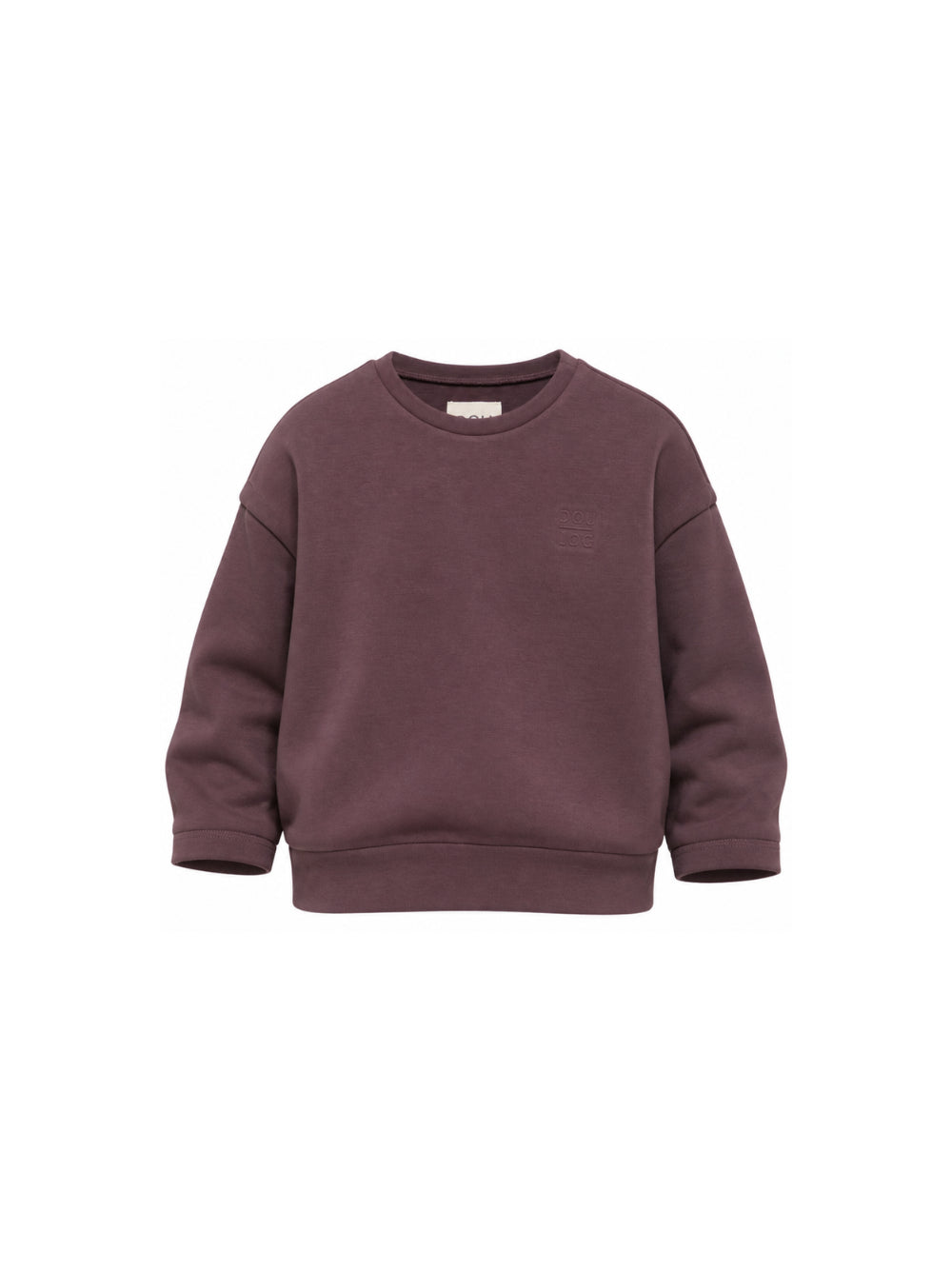 Felpa per bambina Douuod Kids viola con logo ricamato sul davanti DZ4P30 Z3728 558 DOUUOD KIDS
