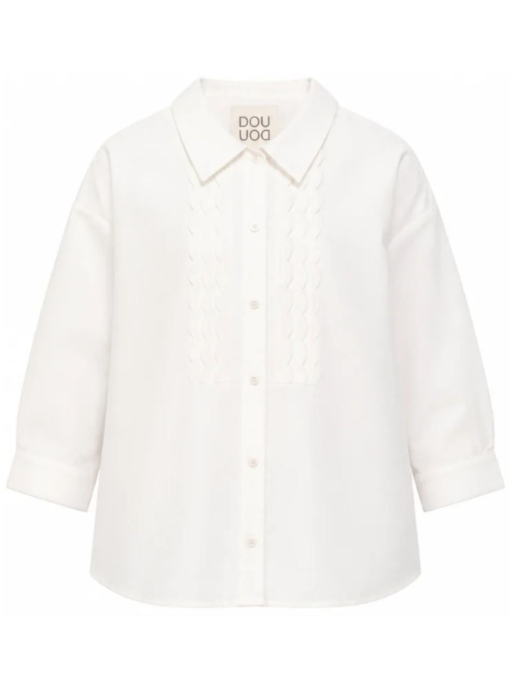 Camicia per bambina Douuod Kids bianca con rifinitura smerlata DZ5A60 Z4086 100 DOUUOD KIDS