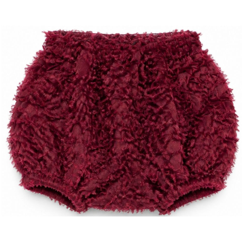 Shorts per neonata Douuod Kids rossi con finitura texturizzata DZ6009 Z4089 429 DOUUOD KIDS
