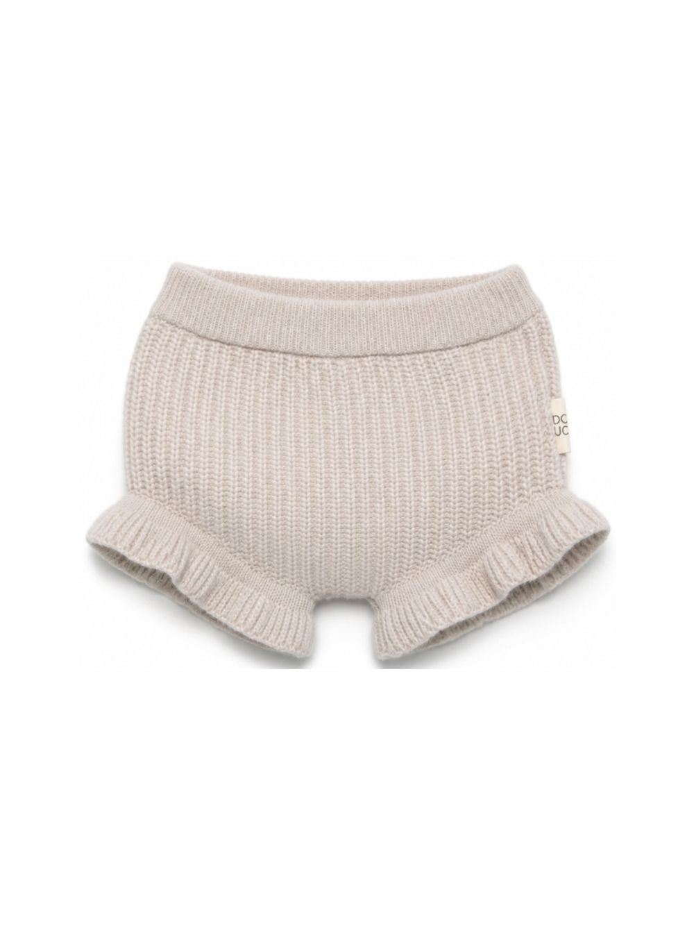 Shorts per neonata Douuod Kids beige con trama a coste DZ6059 Z3404 107 DOUUOD KIDS