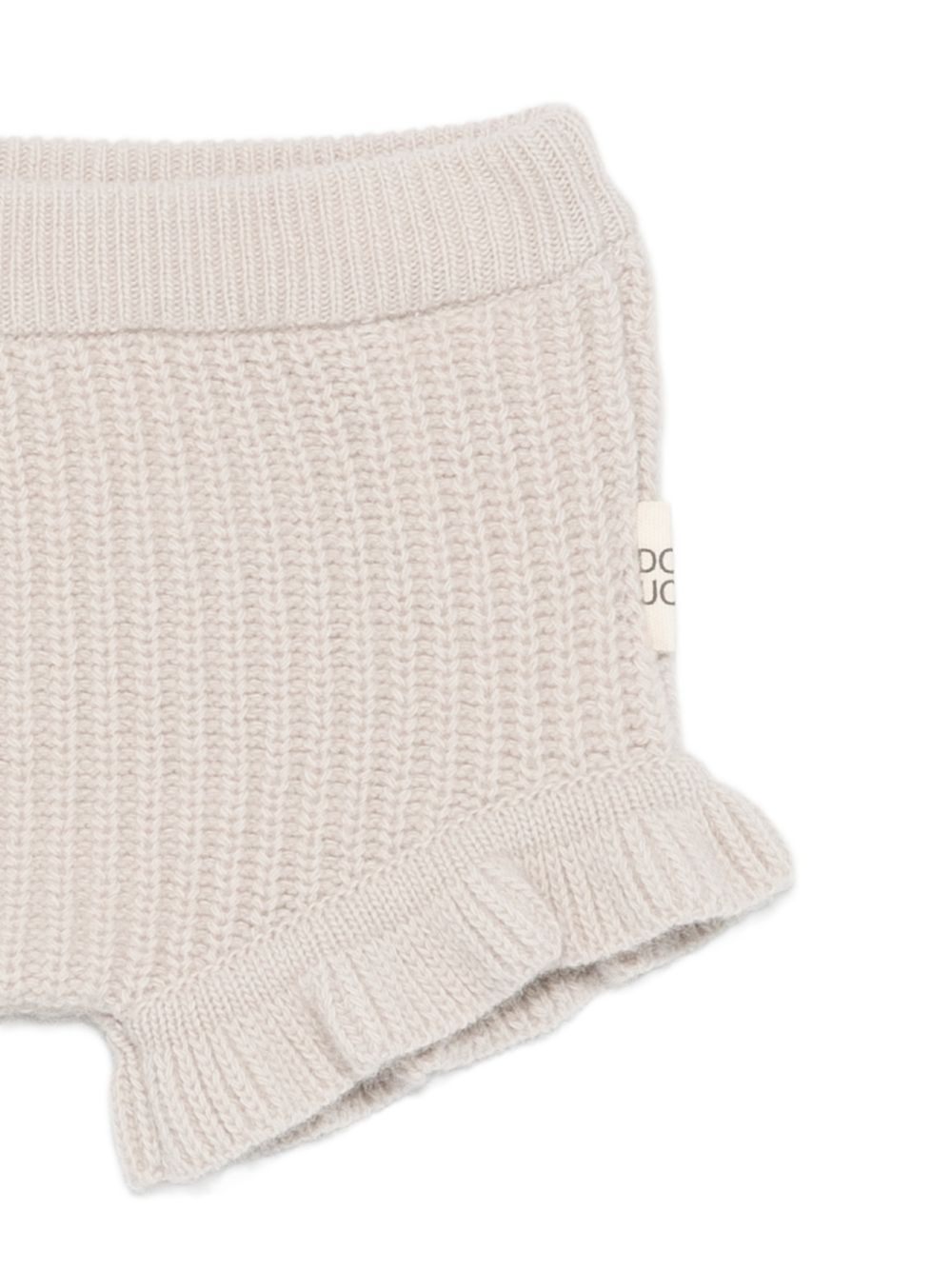 Shorts per neonata Douuod Kids beige con trama a coste DZ6059 Z3404 107 DOUUOD KIDS