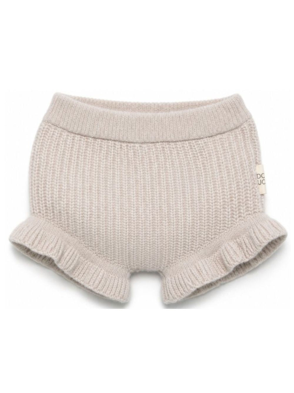 Shorts per neonata Douuod Kids beige con trama a coste DZ6059 Z3404 107 DOUUOD KIDS