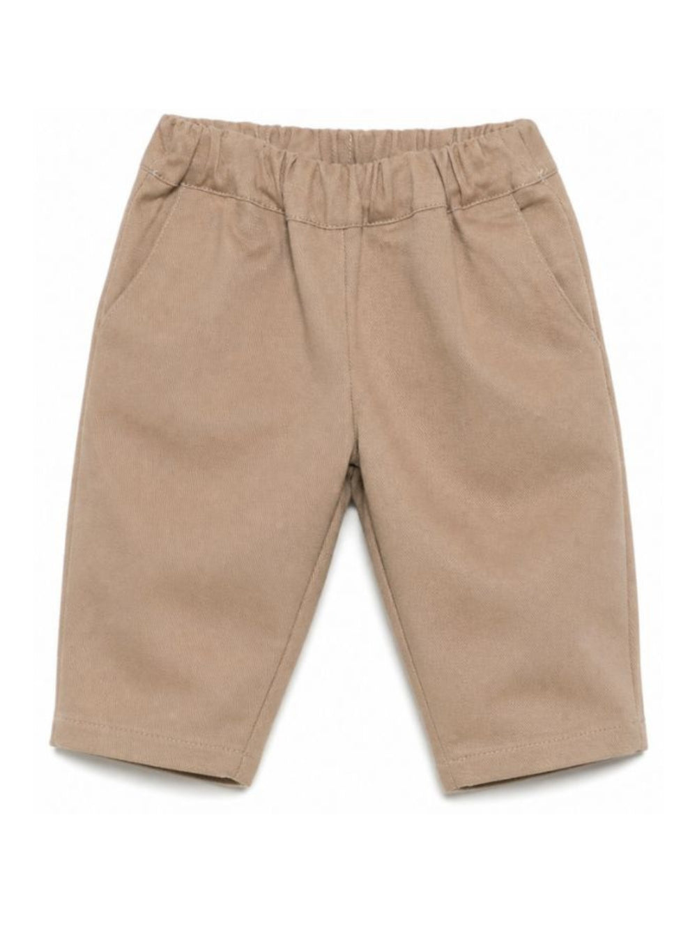 Pantaloni per neonato Douuod Kids marroni con due tasche posteriori con patta DZ6060 G0073 343 DOUUOD KIDS