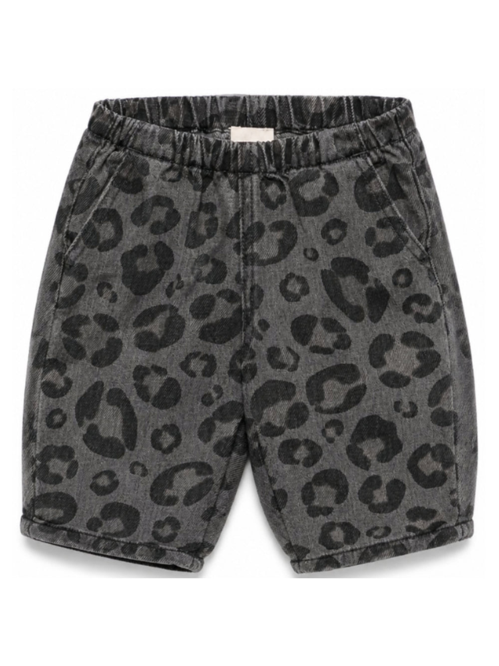 Shorts per neonato Douuod Kids grigio con stampa leopardata all-over DZ6500 Z4163 924BG DOUUOD KIDS