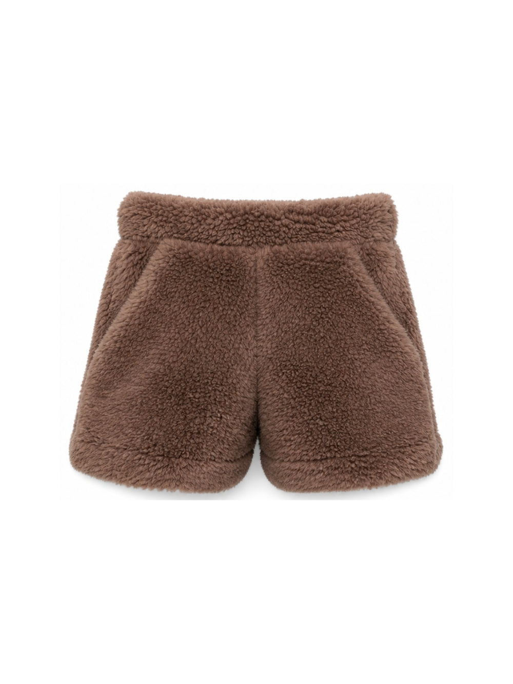 Shorts per bambina Douuod Kids marrone con texture teddy DZ6A09 Z3949 347 DOUUOD KIDS