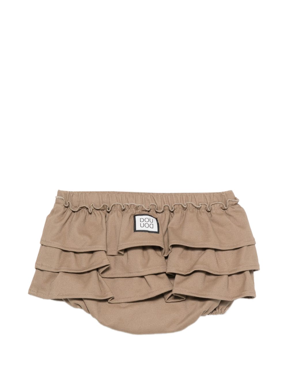Shorts per neonata Douuod Kids beige con ruches DZ7021 G0073 343 DOUUOD KIDS