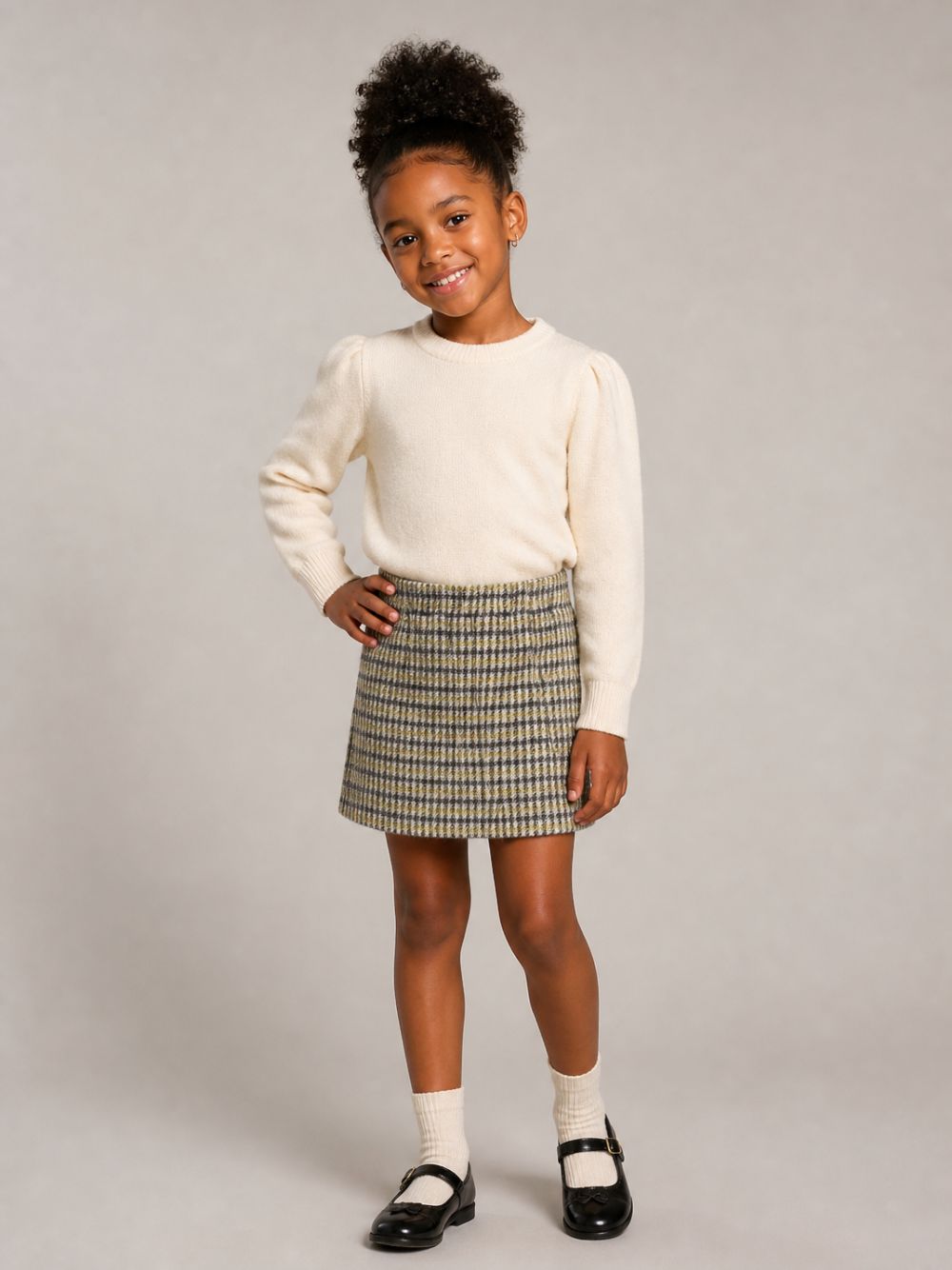 Gonna per bambina Douuod Kids multicolore con motivo a quadri DZ7A71 E0251 114GL DOUUOD KIDS