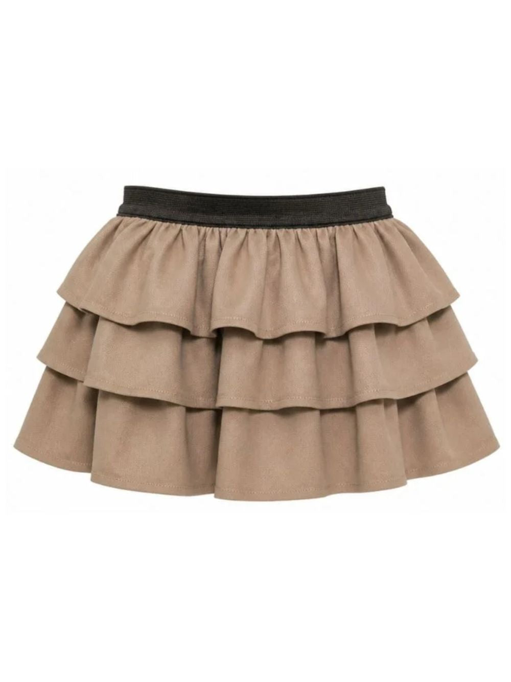 Gonna per bambina Douuod Kids beige con design a balze DZ7B01 G0073 343 DOUUOD KIDS