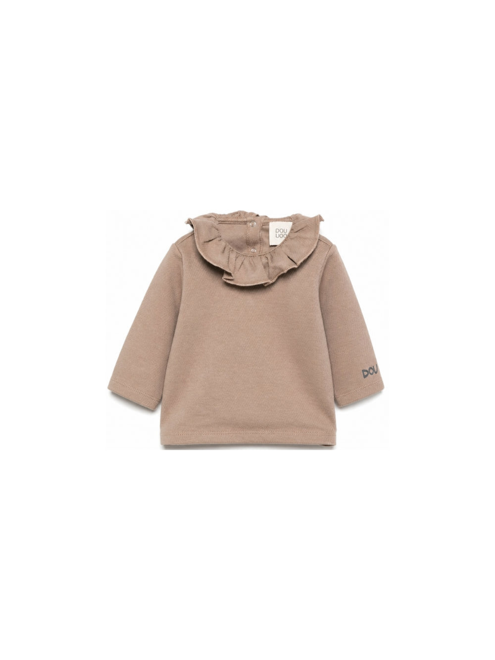 T-shirt per neonata Douuod Kids marrone con stampa DZ8020 Z4097 343 DOUUOD KIDS