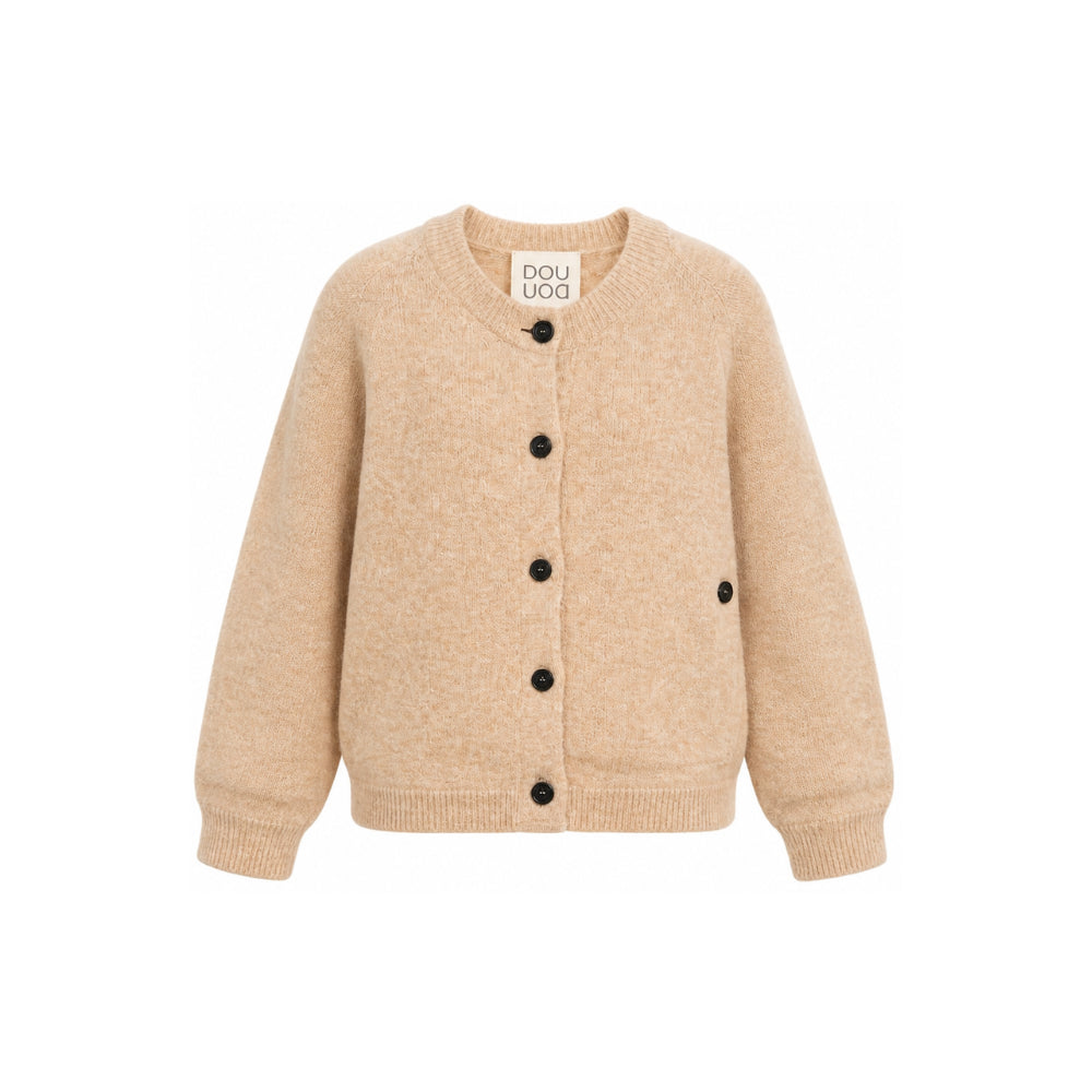 Maglione per bambino Douuod Kids beige con chiusura con bottoni sul davanti DZ9A00 W0229 877 DOUUOD KIDS