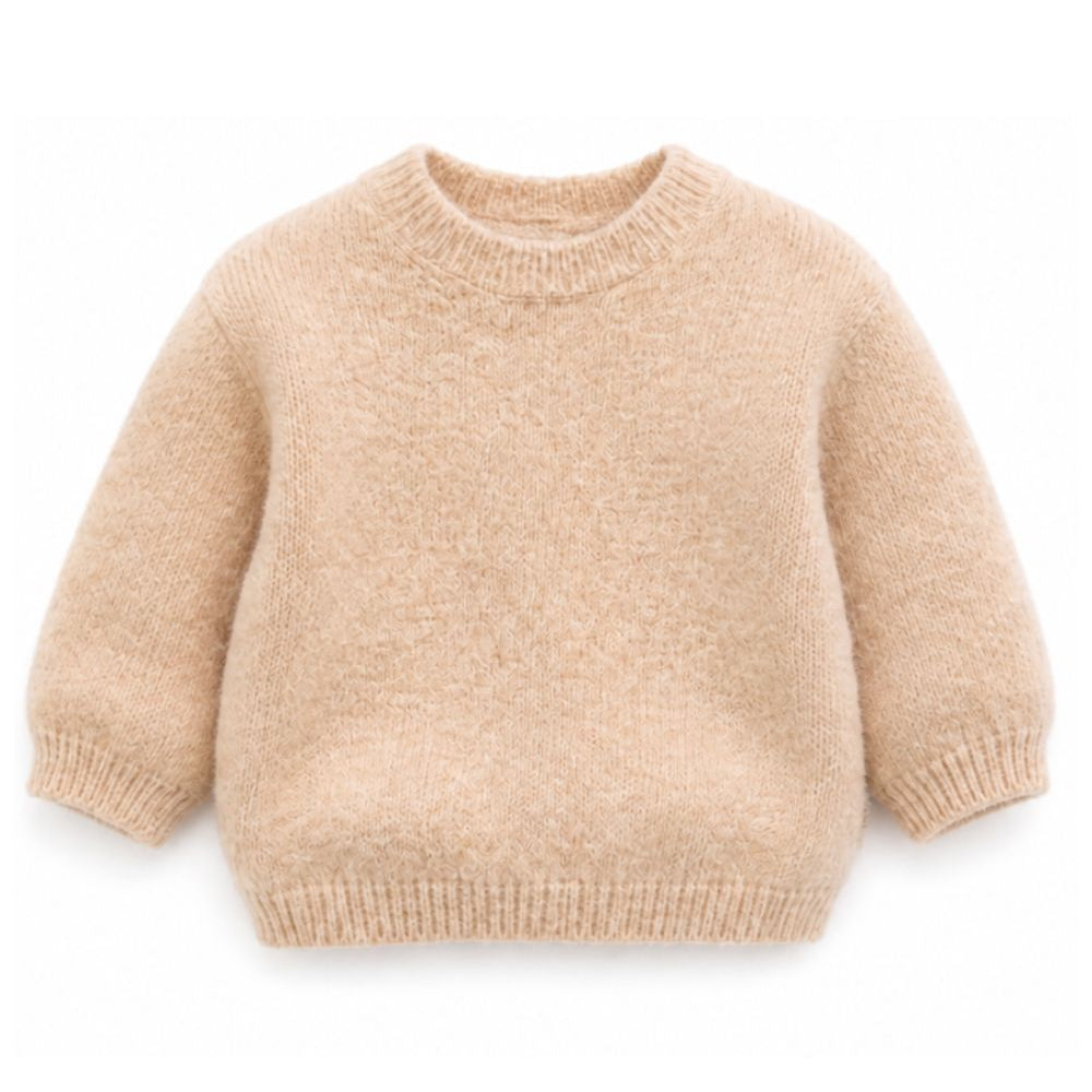 Maglione per bambini Douuod Kids beige con orlo dritto DZ9A11 W0229 877 DOUUOD KIDS