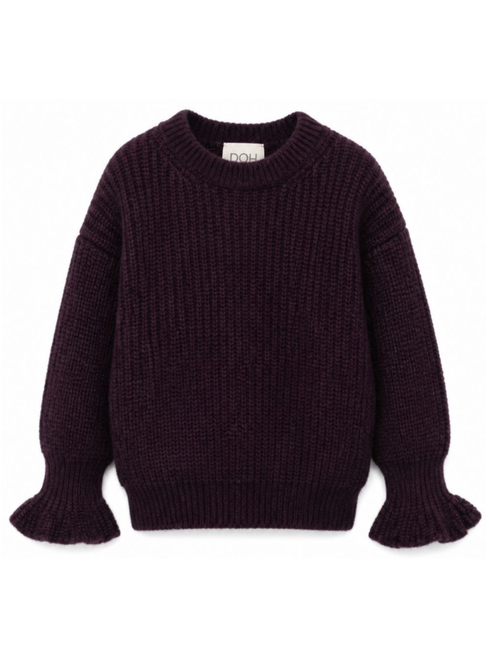 Maglione per bambina Douuod Kids viola con ruches DZ9A30 W0222 886 DOUUOD KIDS
