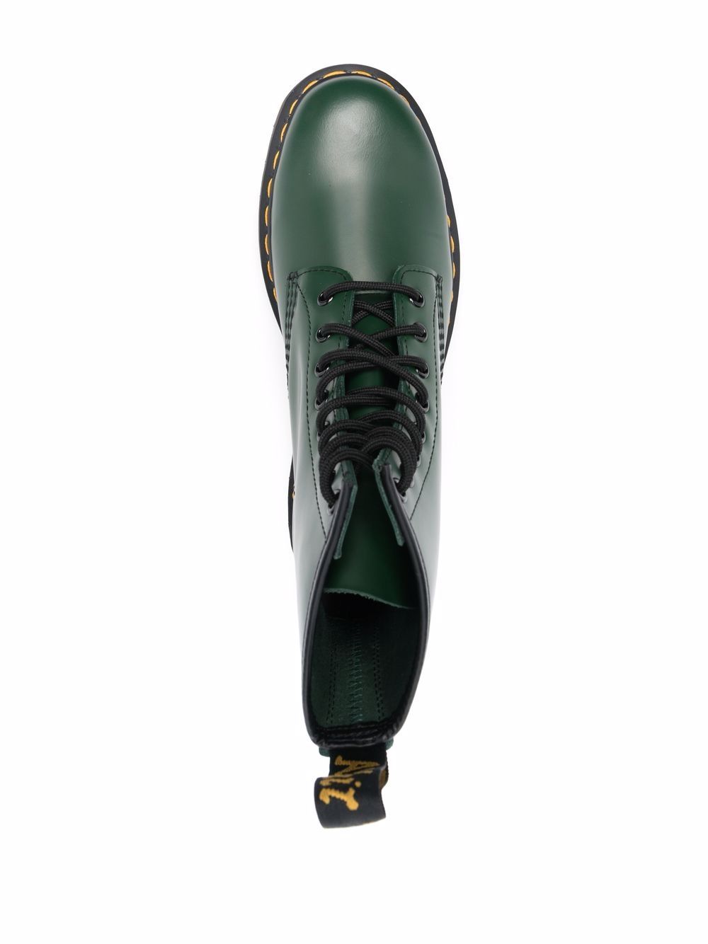 Stivali 1460 8-Eye Dr. Martens verdi con linguetta con logo 11822207 GREEN Dr martens