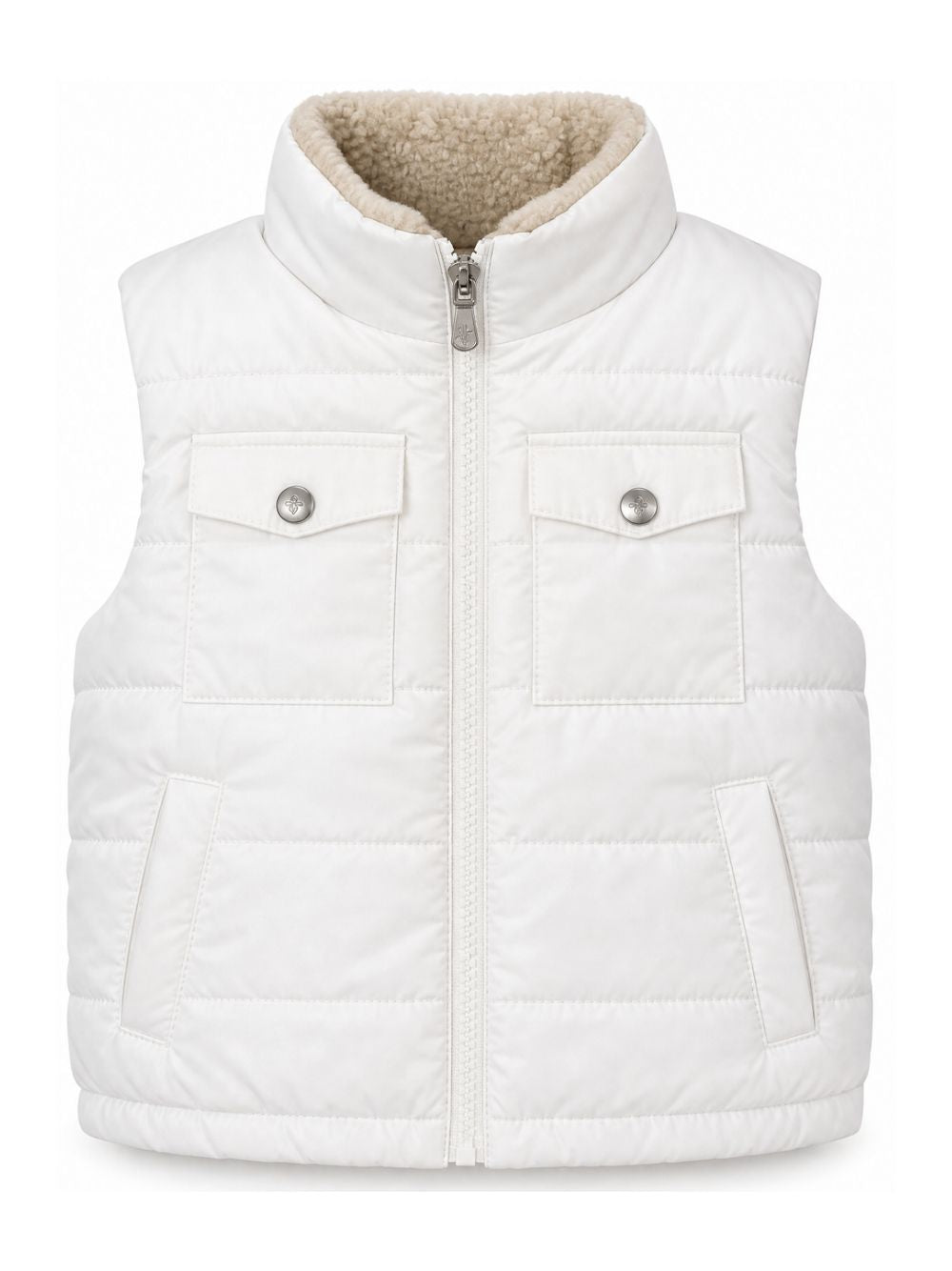 Gilet per bambino Eleventy Kids bianco con design trapuntato EZ2H92 N0325 101 ELEVENTY KIDS