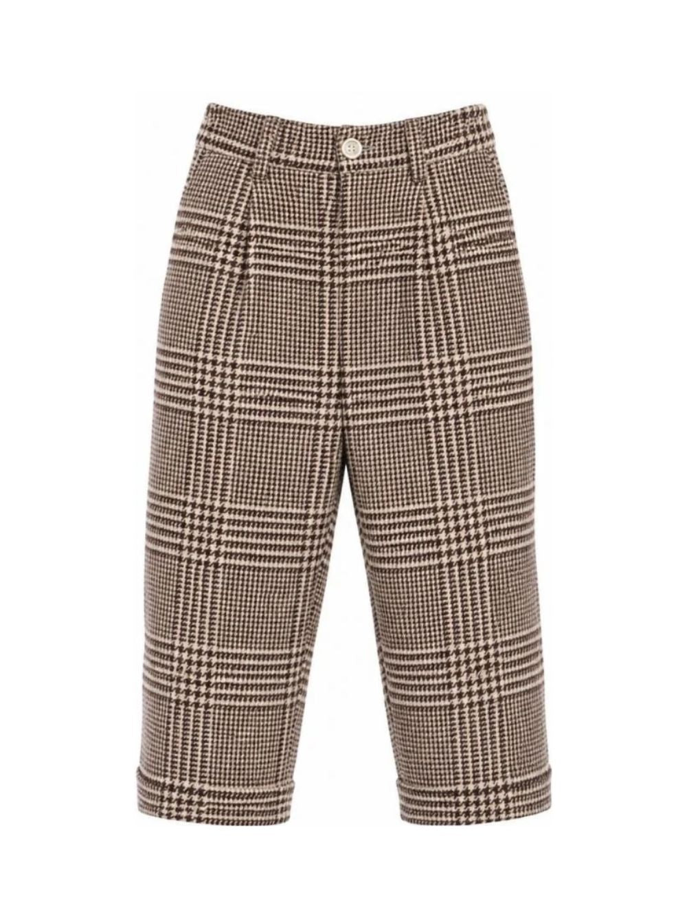 Pantaloni per bambino Eleventy Kids marrone con motivo a quadri EZ6H70 E0262 419BG ELEVENTY KIDS