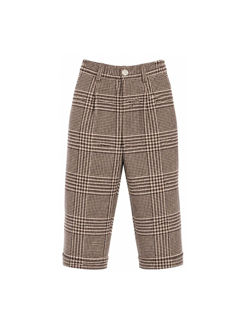 Pantaloni per bambino Eleventy Kids marrone con motivo a quadri EZ6H70 E0262 419BG ELEVENTY KIDS