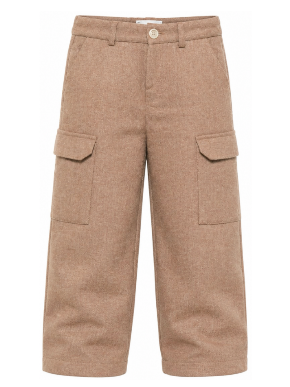 Pantaloni per bambino Eleventy Kids marrone con patch con logo EZ6H90 I0233 877 ELEVENTY KIDS