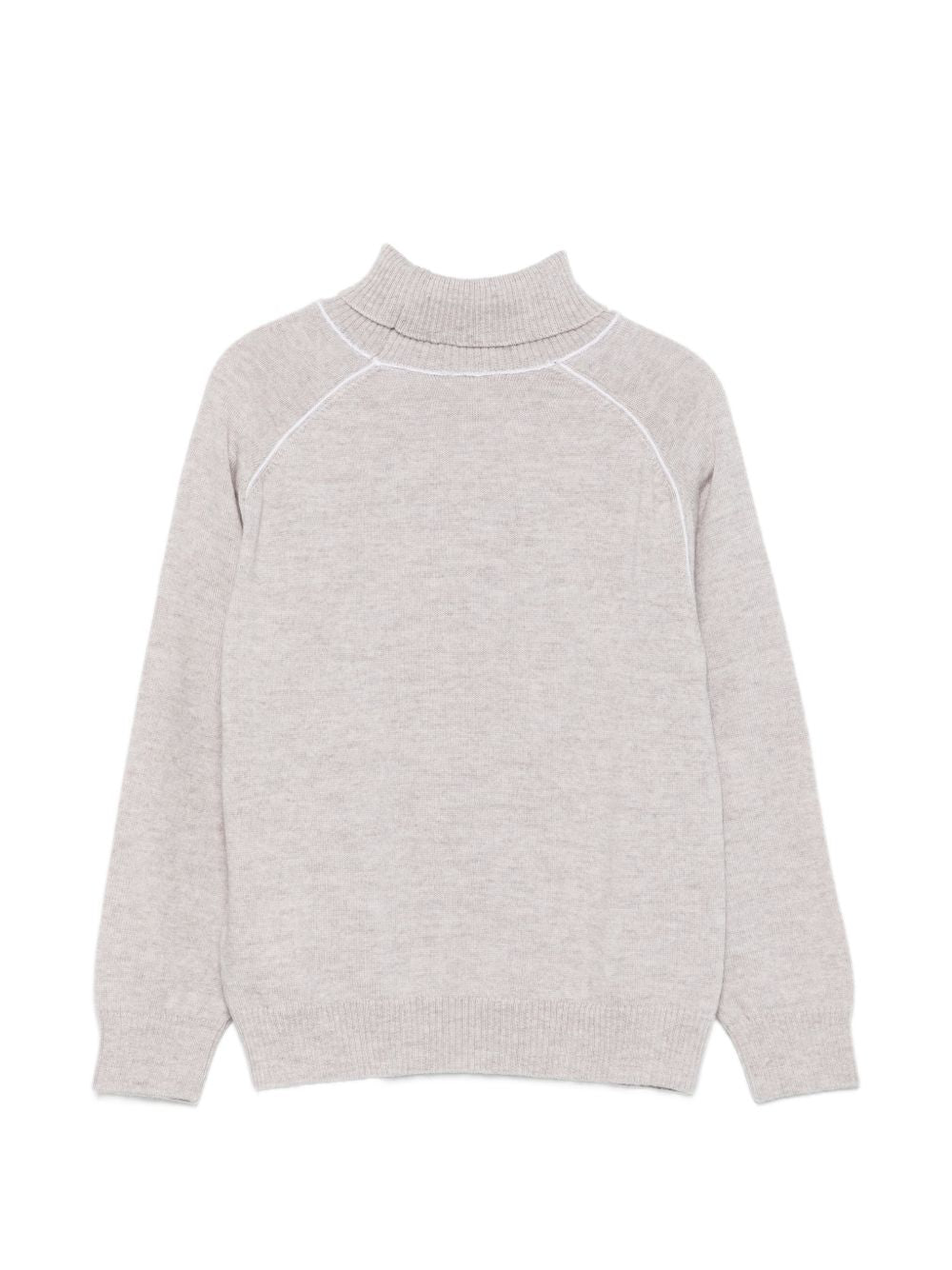 Maglione per bambino Eleventy Kids beige con collo alto EZ9H10 Z3403 879AV ELEVENTY KIDS