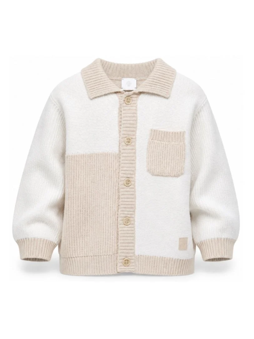 Maglione per bambino Eleventy Kids beige con design color-block EZ9H30 Z4144 101BG ELEVENTY KIDS