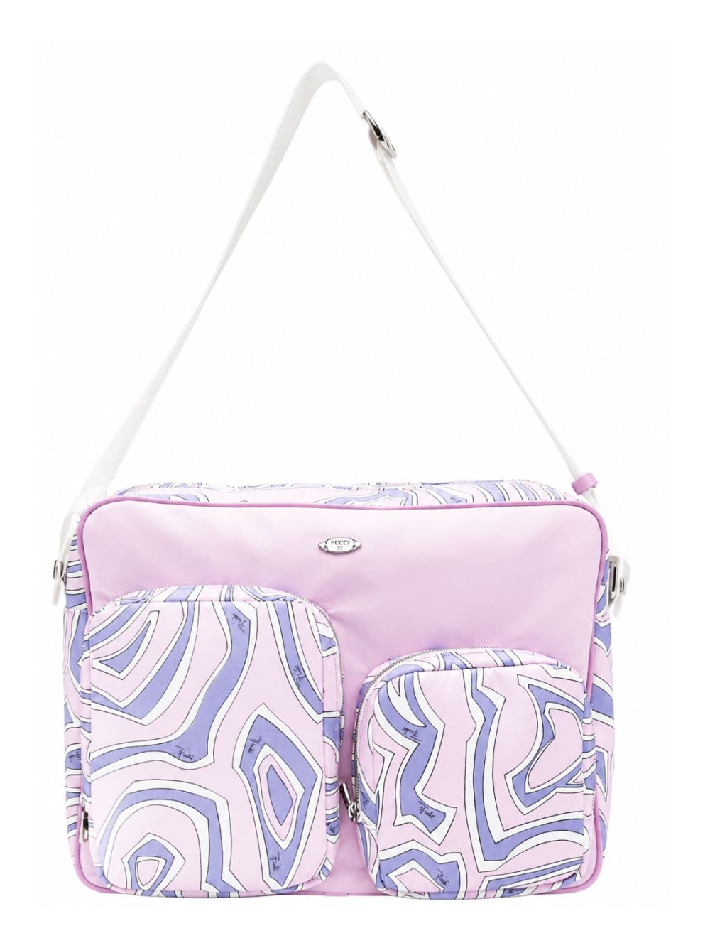 Borsa fasciatoio per neonati Emilio Pucci Junior multicolore con stampa Marmo PZ0088 N0439 51SCE EMILIO PUCCI KIDS