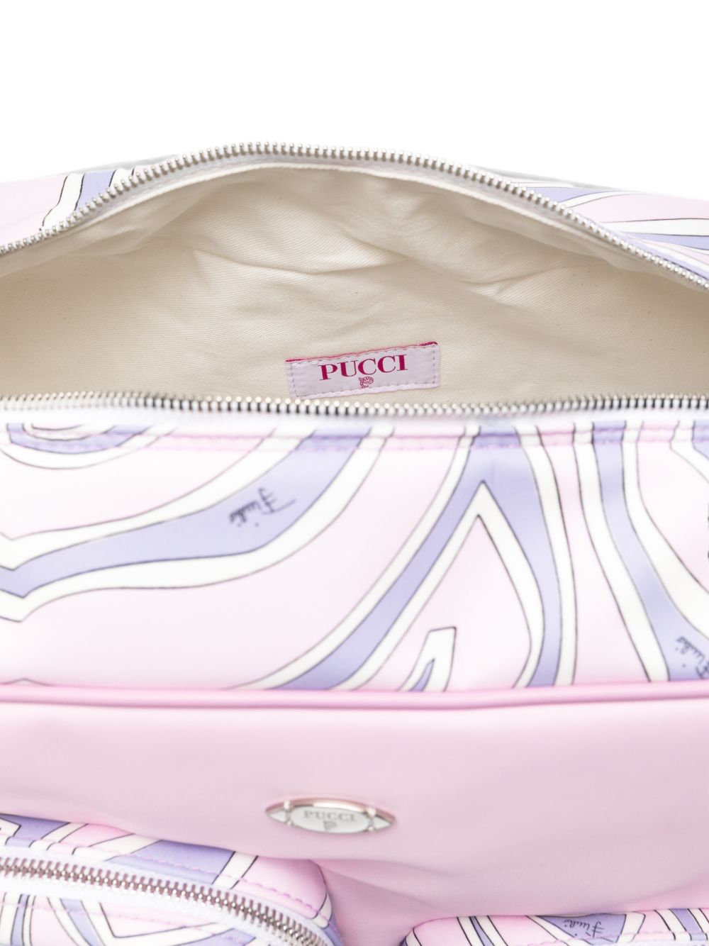 Borsa fasciatoio per neonati Emilio Pucci Junior multicolore con stampa Marmo PZ0088 N0439 51SCE EMILIO PUCCI KIDS