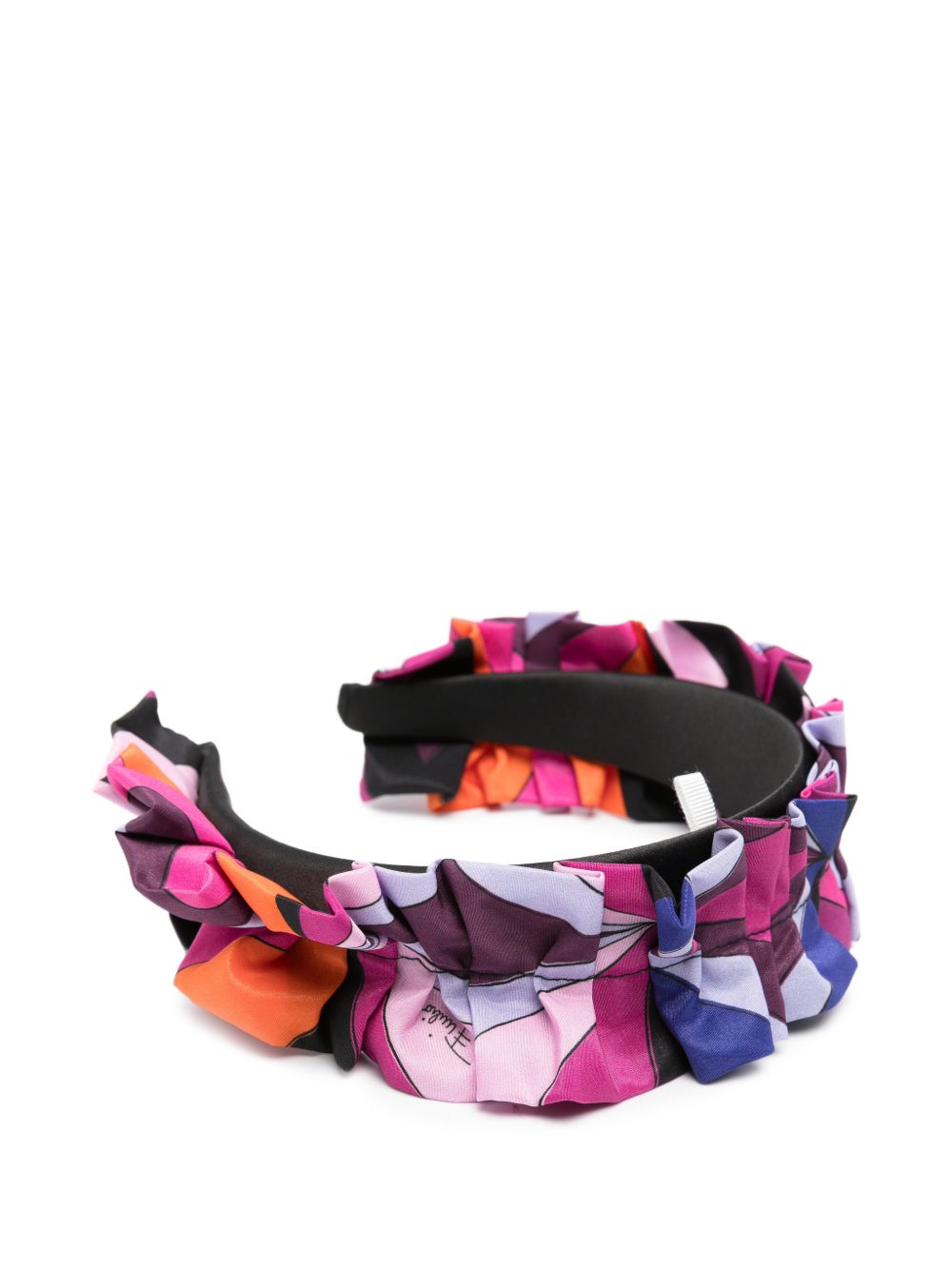 Cerchietto per capelli per bambina Emilio Pucci Kids multicolore con stampa Marmo PZ0A44 S0276 930MC EMILIO PUCCI KIDS