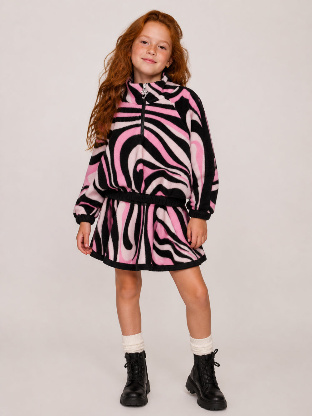 Felpa per bambina Emilio Pucci Kids multicolore con stampa grafica Iride all-over PZ4B10 U0307 515NE EMILIO PUCCI KIDS