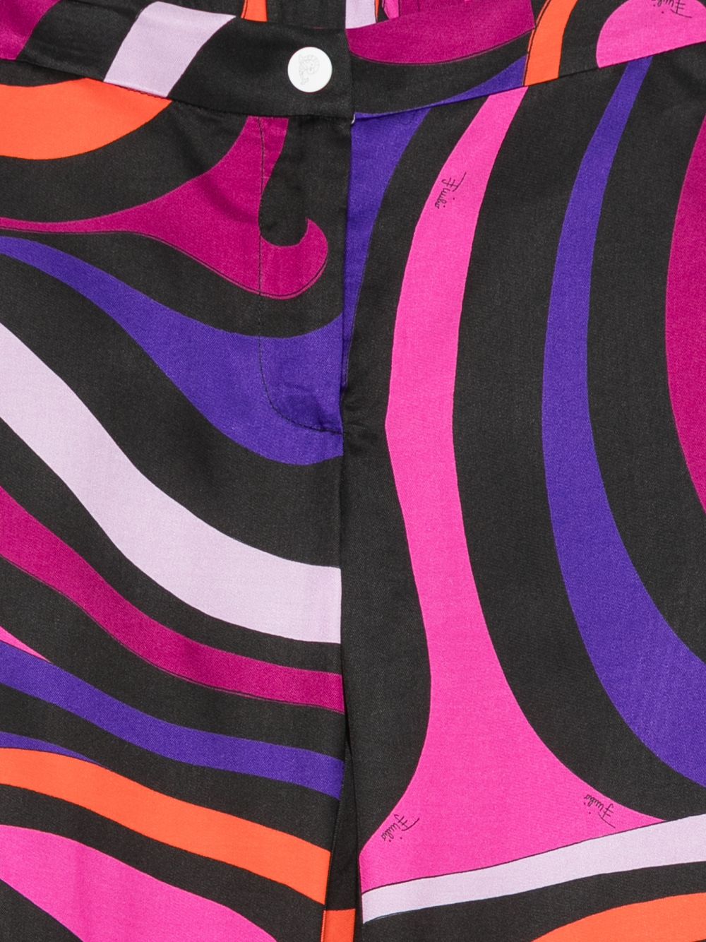 Pantaloni per bambina Emilio Pucci Junior multicolore con stampa fantasia PZ6A70 K0298 930FU EMILIO PUCCI KIDS