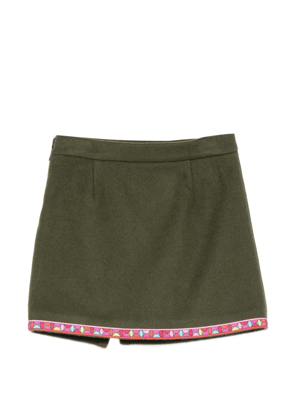 Gonna per bambina Emilio Pucci Kids verde con finiture con motivo geometrico PZ7A50 E0259 783 EMILIO PUCCI KIDS