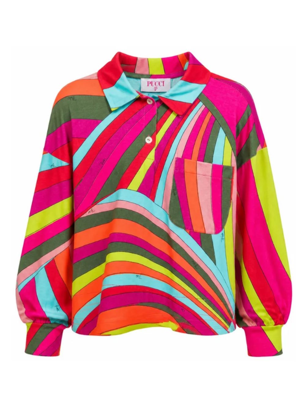 Camicia per bambina Emilio Pucci Kids multicolore con design a fantasia PZ8A50 Z3346 999 EMILIO PUCCI KIDS