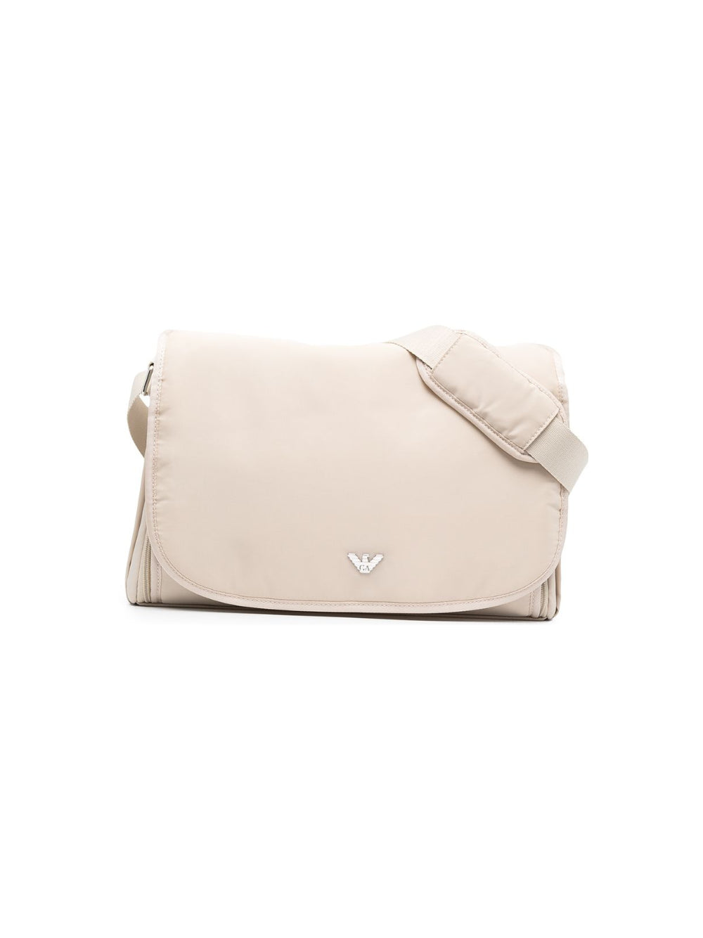 Borsa fasciatoio per neonati Emporio Armani Kids beige con placca con logo sul davanti 402145 CC904 00055 EMPORIO ARMANI KIDS